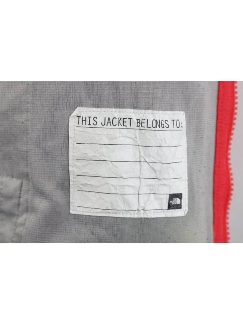 Vtg Y2K The North Face Girls Large Spell Out Shag Fleece Full Zip Jacket Pink